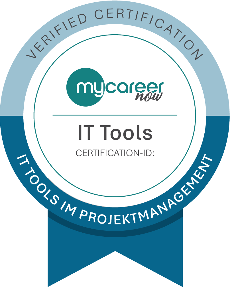 Zertifikats-Badge zum Modul „IT-Tools im Projektmanagement“